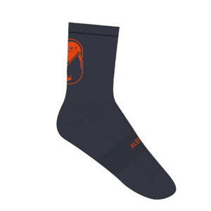 All road socks midnight blue/orange